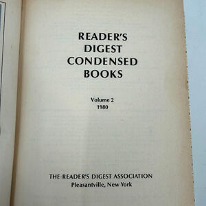 Vintage 1980 Reader’s Digest Condensed Books Vol 2 Hardcover Decor Book